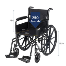 Drive Medical Silver Sport 1 Wheelchair with Full Arms and Swing away Removable Footrest - Brands For Less USA