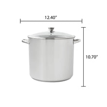Mainstays Stainless Steel 20-Quart Stock Pot with Glass Lid - Brands For Less USA