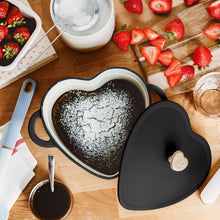 Beautiful 2QT Cast Iron Heart Dutch Oven, Black Sesame by Drew Barrymore - Brands For Less USA