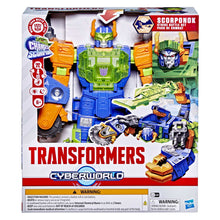 Transformers Toys CYBERWORLD Scorponok Strike Battle Converting Action Figure Playset, Stocking Stuffers for Kids 6 and Up