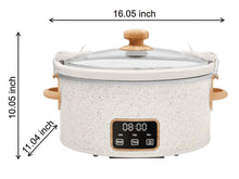 The Pioneer Woman 6-Quart Slow Cooker, Locking Lid, Digital, Brilliant Blooms,