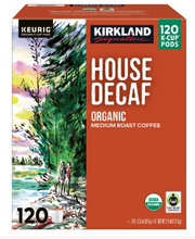 Kirkland Signature Coffee Organic House Decaf K-Cup Pod, 120-count