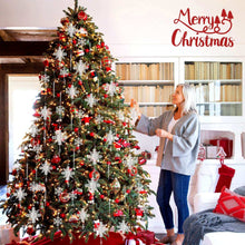 Ayieyill 24 Pieces Christmas Snowflake Drop Ornament Acrylic Icicle Christmas Hanging Acrylic Crystal Snowflake Decoration Hanging Acrylic Snowflakes (Clear)