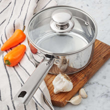 Mainstays 1 qt Oven Safe Stainless Steel Saucepan with Straining Lid - Brands For Less USA