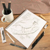 Bee Paper - Bee Inspired 9"x12" Sketching Paper Pad, 100 Sheets, Side Wire, 50lb. 74GSM