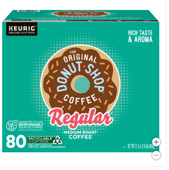 The Original Donut Shop Coffee K-Cup Pod, 80-count