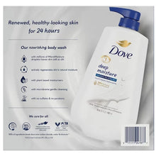Dove Deep Moisture body wash 2 pack with nourishing formula for healthy skin and 24 hours moisture