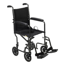 Drive Medical Transport Wheelchair Steel 17 inch Seat Width x 16"D 250 lbs. Weight Capacity TR37E-SV, 1 Ct - Brands For Less USA