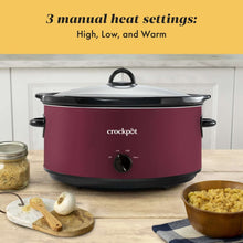 Crock-Pot® Manual 8-Quart Slow Cooker, Rhubarb