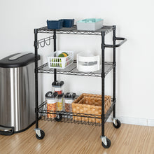 Hyper Tough 3-Tier New Multipurpose Rolling Cart, Black Color, 495lbs Load Capacity