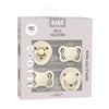 BIBS Pacifier Try-it Collection, Size 1: 0-6 Months, Ivory