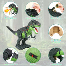 UUGEE Remote Control Dinosaur Toys for Boys Kids, 2.4G RC Dinosaur T-Rex Robot with Spray Light Sound, Walking Dinosaur Laying Eggs Boy Toys Age 3 4 5 6 7 8+ Year Old Gifts
