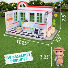 Honey Bee Acres The Buzz General Store - Complete Dollhouse Playset with Miniature Doll Figure, 56 Pieces, Children Ages 3+ - Brands For Less USA