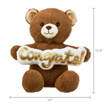 Congrats Gift Card Holder Bear Plush, Tan, 10.5", by Way To Celebrate - Brands For Less USA