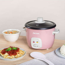 AROMA® 4-Cups (Cooked) / 1Qt. Rice & Grain Cooker, Pink