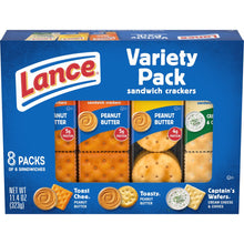 Sandwich Crackers, Variety Pack, 3 Flavors, 8 Individually Wrapped Packs, 6 Sandwiches Each - Brands For Less USA