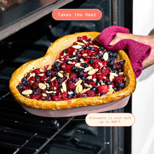 Beautiful 10” Heart-Shaped Stoneware Baking Dish, Pink Champagne by Drew Barrymore - Brands For Less USA