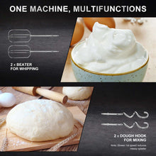 LINKChef Hand Mixer, 450W Turbo Electric Handheld Mixer, 5 Speed Electric Mixers for Kitchen (Black)