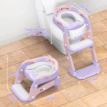 FVLOENG Potty Training Seat for Kids Boys Girls,3 in 1 Toddler Toilet,Potty Training Toilet with Urinals, Toddler Step Stool Ladder and Splash Guard Anti-Slip with Soft Cushion (Pink) - Brands For Less USA