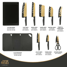 Thyme & Table 20-Piece Knife Set - Black