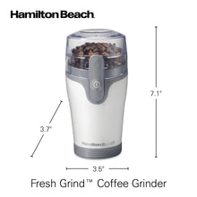 Hamilton Beach Fresh Grind Electric Coffee Grinder, White