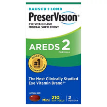 Bausch + Lomb Preservision AREDS 2 Formula Eye Vitamin Mini Softgels (210 Ct.) - Brands For Less USA