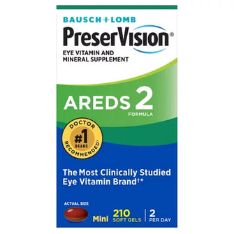 Bausch + Lomb Preservision AREDS 2 Formula Eye Vitamin Mini Softgels (210 Ct.) - Brands For Less USA