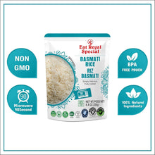 Eat Regal Basmati Rice – Fully Cooked, Microwaveable in 90 Seconds, Ready-to-Eat Precooked Basmati Rice