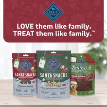 Blue Buffalo Santa Snacks Soft-Moist Dog Bits for Training, Chicken, 4.5-oz. Bag