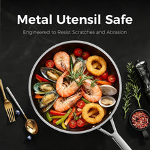 naturepan 3-Ply Hybrid Diamond-Titanium Ceramic Nonstick Frying Pan Set, 3-Piece (8,9.5” & 11”), Stainless Steel Pan, Dishwasher Safe & Oven Safe - Brands For Less USA