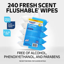 Equate Flushable Wet Wipes, Fresh Scent, 240 Wipes (5 Pack), Compare to Cottonelle