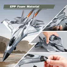 4DRC G1 RC Plane with 2 Take-off Modes, 2 Batteries and Light, 2.4GHz 4 Channel 6 Axis Gyro Stabilizer RTF Glider Remote Control Aircraft Planes Jet Fighter Toys Gift for Boys Kids Adults Beginners