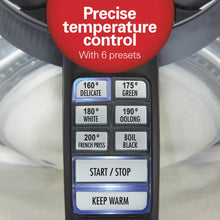 Hamilton Beach Temperature-Control Electric Glass Kettle, Tea & Water Kettle, 1.7L with Auto Shutoff and Ultra-Fast Heating