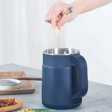 Small Powder Grinding Machine, Grain mills, Herb Grinder, Spice Grinder, Electric Coffee Grinder, Multifunctional Grinding Machine with 304 Stainless Steel Blade,Blue