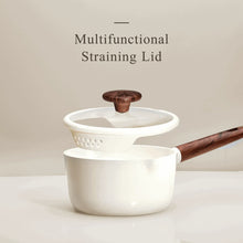 Carote 2QT & 3QT Ceramic Nonstick Saucepan Set with Strainer Lids, Small Cooking Pot, Induction Compatible, White - Brands For Less USA