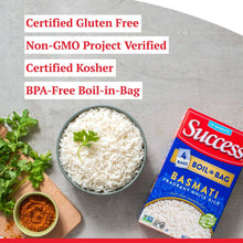 Success Boil-in-Bag Basmati Rice, Gluten Free, 14 oz Box