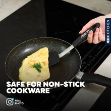 Jeexi Silicone Spatula Set, 2 Flexible Turners for Non-Stick Cookware, Heat Resistant Kitchen Spatulas Pack, Cooking, Frying and Flipping Utensils Non Scratch or Melting Flippers - Brands For Less USA