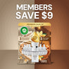 Air Wick Plug In Scented Oil Air Freshener, Holiday Cashmere & Sandalwood + Brown Sugar & Vanilla, 1 Warmer + 6 Refills