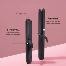 L'ange Hair Le Duo 360 Airflow Styler, Titanium Flat Iron Hair Straightener (Black)