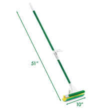Libman Nitty Gritty Sponge Mop with Built-in Scrub Brush and Steel Handle