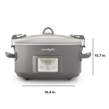 Crock-Pot® Programmable 7-Quart Cook and Carry Slow Cooker, Grey