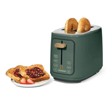Beautiful 2 Slice Toaster with Touch-Activated Display, Thyme Green by Drew Barrymore