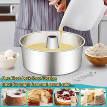 Vesteel 10 inch Angel Food Cake Pan, Stainless Steel Pound Cake Mold with Tube 16 Cups Tube Pan, Non-toxic & One-Piece Design - Brands For Less USA