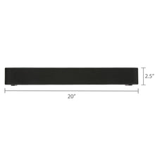 Barra de sonido onn Bluetooth de 2.0 canales con iluminación LED multicolor, 20", color negro 