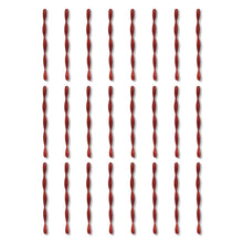 24 Count Red Glitter Icicle Christmas Ornaments, 7 in, by Holiday Time
