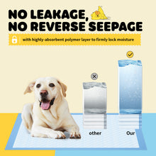 Powools Puppy Pads, 33.5" x 27.5" X-Large 6-Layer 100 Pack Dog Wee Wee Pads with Powerful Absorbency