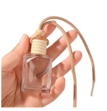 Car Hanging Diffuser, 15ml Empty Glass Perfume Bottles for Air Freshener and Aromatherapy, Pendant Ornaments