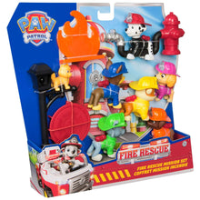 PAW Patrol Fire Rescue Mission Set - Chase, Marshall, Skye, Rubble, Rocky & Zuma Figures for Kids 3+