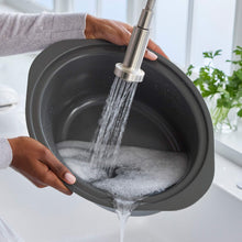 GreenPan 8 Quart Family Size Locking Lid Slow Cooker, Cream