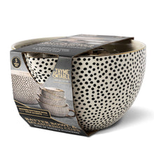 Thyme & Table, 5-Piece Ceramic Mixing Bowl and Measuring Bowl Set, Dot Pattern